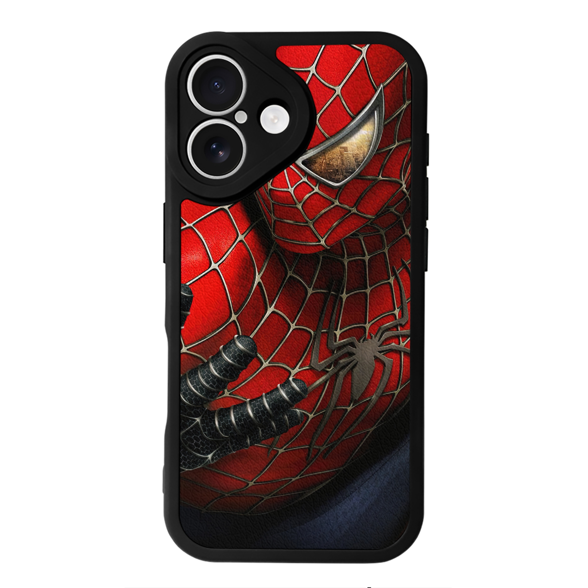 Spider Man スパイダーマン 【iPhone 16シリーズ対応】シリコンスマホケース（レザー調） 材質：シリコン